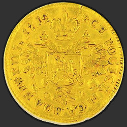 аверс 1 чырвонец 1712 "1 чырвонец 1712 года DLG. галава сярэдняя"