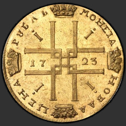 аверс 1 rubl 1724 "1 rubl 1724 "ve starém brnění." předělat"