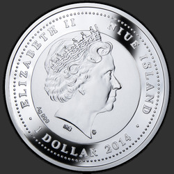 аверс 1$ (бак) 2014 "Сомалийская кошка"