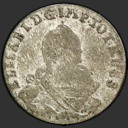реверс 6 بنسات 1759 "6 بنسات في عام 1759. "ELISAB ... روس""