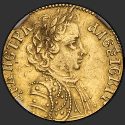 реверс 1 chervonetz 1703 "1 червонец 1703 года. "