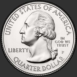 аверс 25¢ (quarter) 2017 "Effigy Mounds / P"