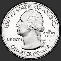 аверс 25¢ (quarter) 2017 "Effigy Mounds / S"