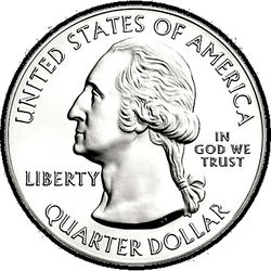 аверс 25¢ (quarter) 2012 "Hawaii Volcanoes"