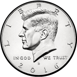 аверс 50¢ (half) 2016 "D"