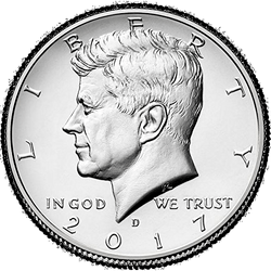 аверс 50¢ (half) 2017 "D"