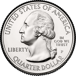 аверс 25¢ (quarter) 2010 "Hood National Forest kopec / P"