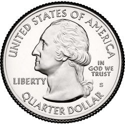 аверс 25¢ (quarter) 2014 "Národní park Velké kouřové hory národní park / S"