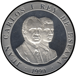 аверс 2000 песет 1990 "XXV летние Олимпийские игры, Барселона 1992 - Пирамида людей"