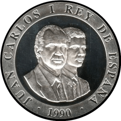 аверс 2000 песет 1990 "XXV летние Олимпийские игры, Барселона 1992 - Бегун"