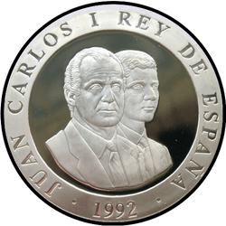 аверс 2000 песет 1992 "XXV летние Олимпийские игры, Барселона 1992 - перетягивание каната"