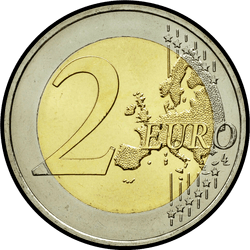 реверс 2€ 2015 "The 30th anniversary of the EU flag"