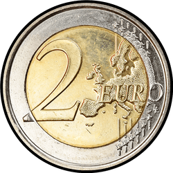 реверс 2€ 2013 "100 Years of Royal Meteorological Institute"