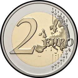 реверс 2€ 2021 "100-годдзе Канстытуцыі Бельгійска-Люксембургскага эканамічнага саюза"