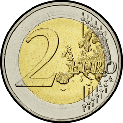 реверс 2€ 2014 "150th Anniversary of the Union of the Ionian Islands with Greece"