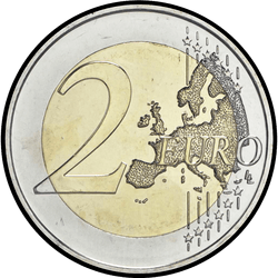 реверс 2€ 2015 "200th Years since the Birth of Ľudovít Štúr"