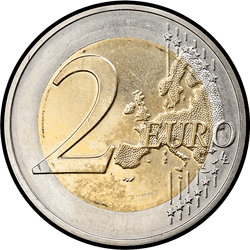 реверс 2€ 2015 "The 30th anniversary of the EU flag"