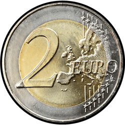 реверс 2€ 2015 "Republic of Malta 1974"